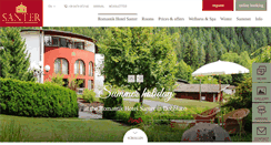 Desktop Screenshot of hotel-santer.com